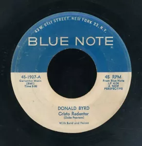 45tk-Jazz-BLUE NOTE 1907-Donald Byrd-(Cristo Redentor/Elijah) - Imagen 1 de 2