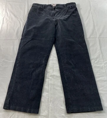 Mujer Northern Reflections Pana Pantalón Talla 14P Tobillo Gris Oscuro Cremallera Cuna Foto 1 de 4