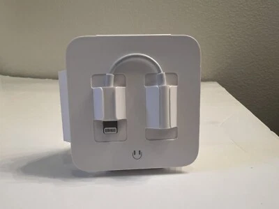 Genuine OEM Apple Lightning to Headphone Jack AUX Adapter For iPhone X 11 12 13 - Image 1 of 4