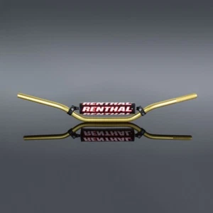 Renthal 7/8" 22mm 971 RC Motocross Enduro MX Braced Handlebars Gold 971-08-GO-01 - Picture 1 of 17