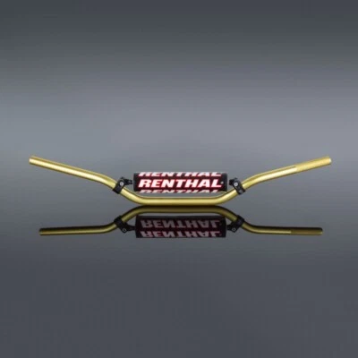 Renthal 7/8" 22mm 971 RC Motocross Enduro MX Braced Handlebars Gold 971-08-GO-01 - Image 1 of 4