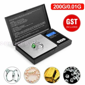 Electronic Pocket Mini Digital Gold Jewellery Weighing Scales 0.01 to 200 Gram - Picture 1 of 10