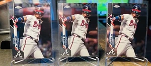 (3) Ronald Acuña Jr. 2020 TOPPS CHROME BASE CARD LOT #112 ATLANTA BRAVES - Imagen 1 de 2