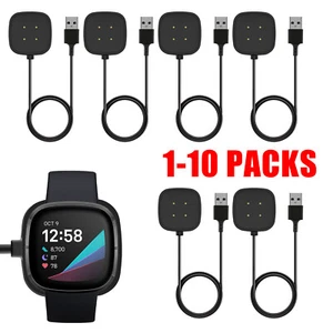 LOT Wireless Charger For Fitbit Sense/Versa 3 Watch USB Fast Charging Dock Cable - Picture 1 of 10
