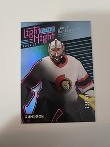 2023-24 UD Synergy Light Up The Night Pink Leevi Merilainen Rookie /499 🔥🔥 - Picture 1 of 2