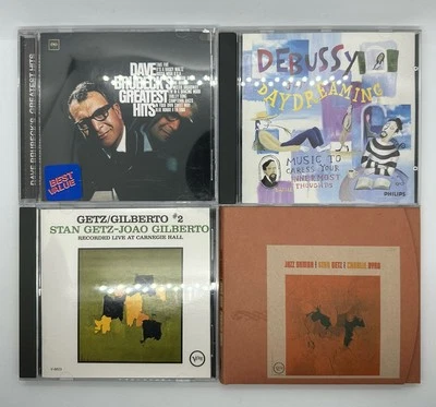 Instrumental CDs - Lot Of 4 -Classical, Jazz, Bossa Nova -Getz, Brubeck, Debussy Foto 1 de 4