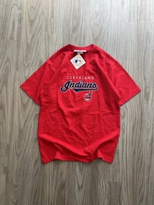 Cleveland Indians Vintage Embroidered MLB T-Shirt Size L NWT - Picture 1 of 4
