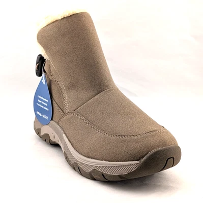 Easy Spirit Tyme2HS Womens 8.5M Taupe Water Repellent Ankle Boots Faux Fur Lined - Image 1 of 4