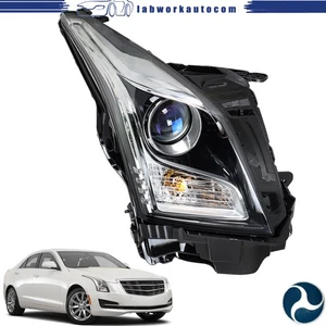 Passenger Side Headlight For Cadillac ATS 2013-2018 Halogen Projector Right - Picture 1 of 19