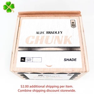 Alec Bradley Chunk Shade 4 x 60 Empty Wood Cigar Box 5.25" x 5" x 4.25" - Picture 1 of 12