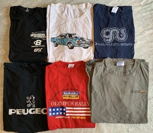 Automotive Related T-Shirt Lot Reseller Bundle Peugeot Toyota Lift Subaru Rally - Bild 1 von 2