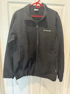 Columbia Jacket Mens Full Zip Black RN 69724 Sz L Polyester Shell Fleece Lining - Picture 1 of 7