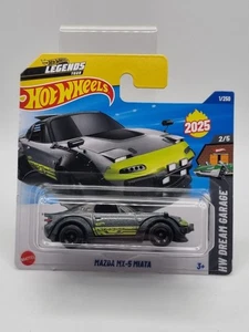 Hot Wheels 2025 Mainline Legends Tour Mazda MX-5 Miata Short Card 1:64  - Foto 1 di 4