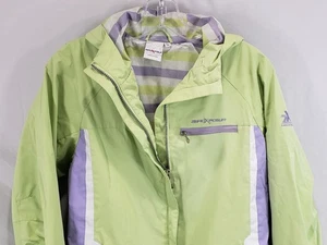 Chaqueta ZeroXposur Grande 14 Kiwi para Niña con Capucha Adjunta Ligera Usada - Imagen 1 de 9