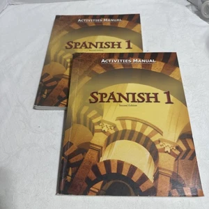 Set Of 2 Unused Bob Jones Spanish 1 Activities Manual 2004 - Picture 1 of 2