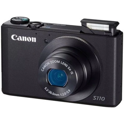 Canon PowerShot S110 12.1MP Digital Camera Black - Image 1 of 4