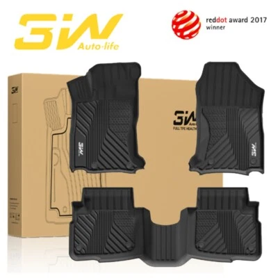 3W Floor Mats for Subaru Outback & Legacy 2020-2025 TPE All Weather Fit Liner - Image 1 of 4
