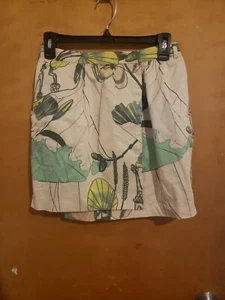 Falda para mujer H&M Conscious estampado floral envolvente talla 2 mini plisada verano - Imagen 1 de 5