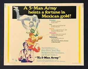 5 MAN ARMY (1970) Original 22x28 Half Sheet (A) - Picture 1 of 1