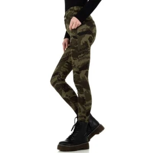 SKINNY HOSE TARN FÜR DAMEN IN GRÜN DAMENHOSE Armygreen Camouflage DZZ23 - Bild 1 von 5