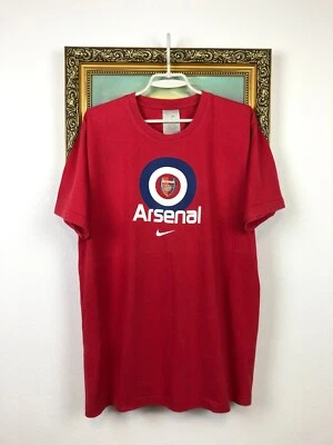 Camisa de futebol vintage Nike Arsenal Gunners rara masculina vermelha tamanho G - Imagem 1 de 4