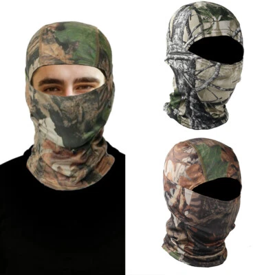 Outdoor Tactical Camo Balaclava Thin Full Face Masks for Ski Hunting Face Cover - Image 1 of 4