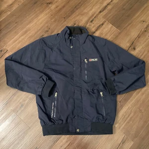 RLX Ralph Lauren Jacke Herren groß blau Golf Windbreaker wasserdicht durchgehender Reißverschluss - Bild 1 von 9