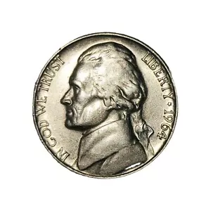 1964 D Nickel D/D Die Break By Mint Mark - Picture 1 of 7