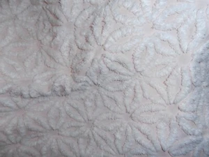Vintage Hoffman Daisy Pink & White Chenille bedspread * Full Size * Cutter as is - Bild 1 von 5