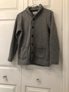 Boys Old Navy Gray Button Up Sweater Size 14-16 - Picture 1 of 2