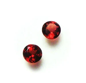 BELLISSIMO LOTTO 2 PEZZI GRANATO MOZAMBICO TAGLIO ROTONDO 4 mm - Foto 1 di 2