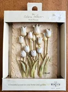 Cheri Blum Wall Plaque Spring Tulips 3D Resin Floral 5" X 7" NEW C249-39 - Picture 1 of 6