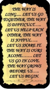 1091 The Way Is Long Marriage Inspirational Saying Sign Magnet Christian Gift - Picture 1 of 6