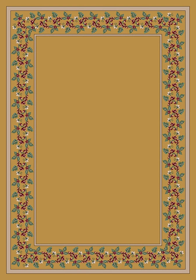 Milliken Yellow Transitional Casual Petals Area Rug Floral Wildberry Pale Topaz - Image 1 of 1