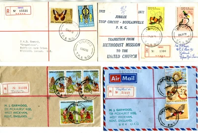 PAPUA NEW GUINEA TINPUTZ Reg Cvrs PO OPENING DAY Pmk  +METHODIST MISSION JUBILEE - Image 1 of 2