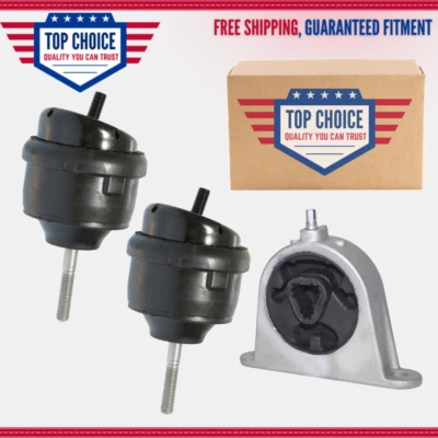 Комплект из 3 креплений двигателя и трансмиссии подходит для Chrysler Pacifica 2007-2008 годов выпуска 3,8 л / 4,0 л - Изображение 1 из 4