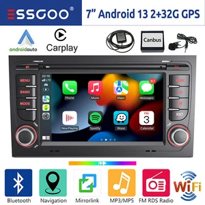 Für Audi A4 S4 RS4 B6 B7 B8 SEAT EXEO Android 13 Autoradio GPS Navi RDS Carplay - Bild 1 von 15