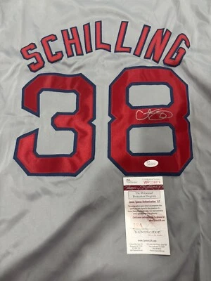 Curt Schilling SIGNED Boston Red Sox Jersey  JSA Authentic - Image 1 of 3