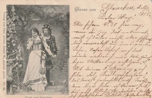 AK Drama "Faust und Gretchen" von J. W. von Goethe -1898- Verlag: Paul Albert - Bild 1 von 2