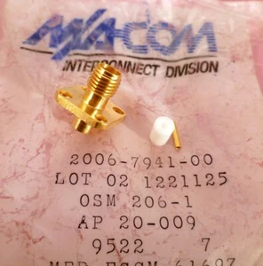 Omni Spectra/Macom 2006-7941-00 SMA Sockel 50 Ohm MBBG3Z - Bild 1 von 4