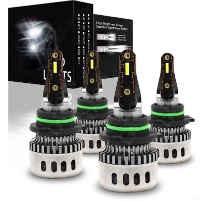 Combo de faros LED para Cadillac DeVille 1990-2005 kit de bombillas altas/bajas blancas Foto 1 de 4