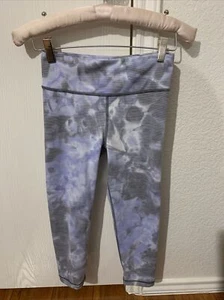 athleta girl 12 chit chat textured capri Leggings L multicolorored EUC - Picture 1 of 8