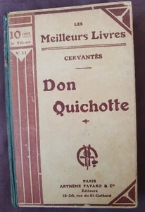 Livro antigo Don Quichotte - Cervantes - Imagen 1 de 7
