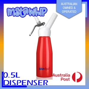 TRUSTED SELLER WHIPRIGHT HOME CHEF WHIPPED CREAM WHIPPER DISPENSER 0.5L RED - Picture 1 of 12