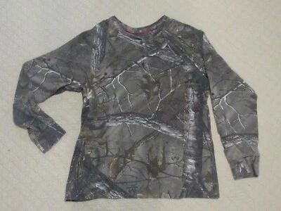 Realtree Xtra Girls Long Sleeve Camouflage Shirt Pullover Size L (12/14) - Image 1 of 4