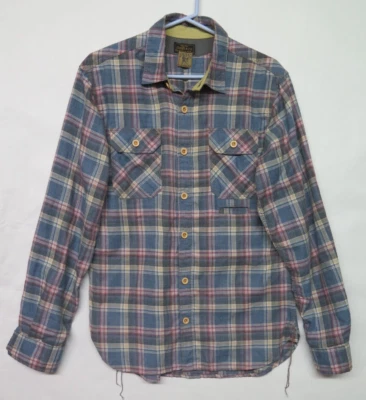 Camisa de Trabajo PRPS Goods & Co Para Hombres Manga Larga Franela a Cuadros 3 Bolsillos Talla M-L Rara Foto 1 de 4