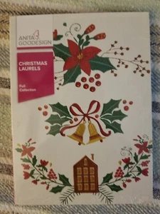 Christmas Laurels Anita Goodesign Embroidery Design Machine CD 285AGHD - Picture 1 of 2