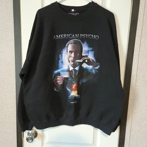 American Psycho Graphic Color Bars Sweatshirt Movie Sweater Patrick Bateman XL - Picture 1 of 4