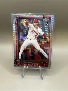 2025 Topps Chrome - Samuel Aldegheri Angels #59 Prism Refractor (RC) - Angels - Picture 1 of 2