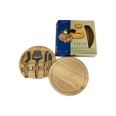 Picnic Time The Circo Portable Swivel-style Cheese Board & Tools NEW Open Box - Image 1 of 4
